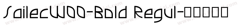SailecW00-Bold Regul字体转换